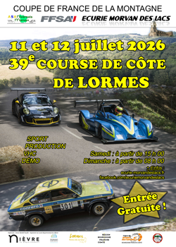 Affiche Course de Côte de Lormes 2026